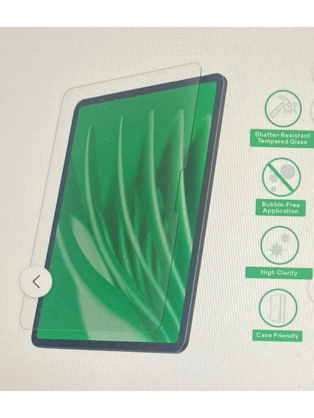 Onn Glass Screen Protector for iPad 11” A16/10.9”10th gen/Air M2,3/Pro4,3,2,1gen
